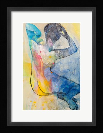 Framed Floral Figures III Print