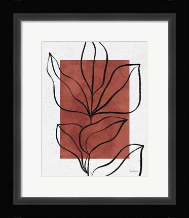 Framed Color Block Balance II Hot Sauce Print