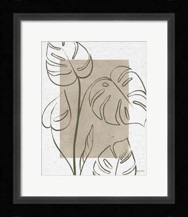 Framed Color Block Balance I Olive Print