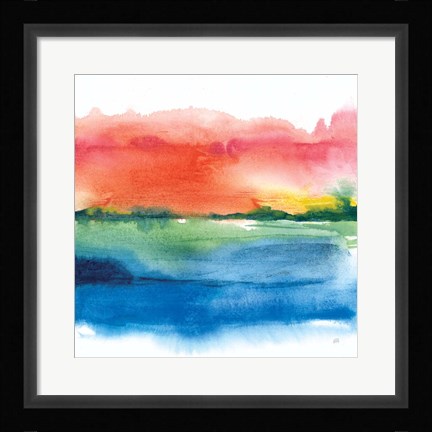 Framed Jewel Waterway I Print