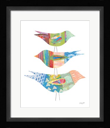 Framed Spring Birds I Print