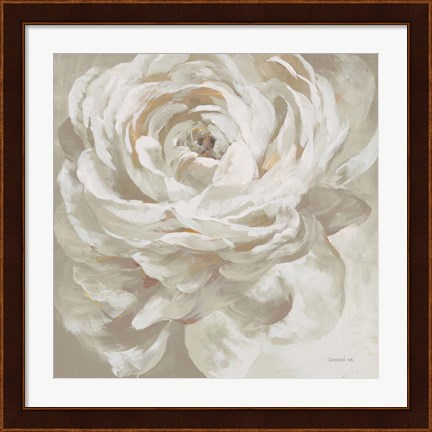 Framed Neutral Rose Print
