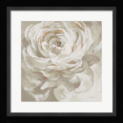 Framed Neutral Rose Print