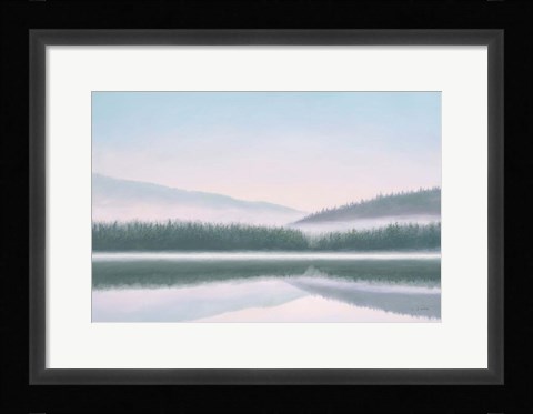 Framed Lakeside Morning Print