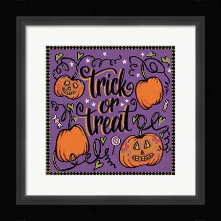 Framed Halloween Expressions II Print