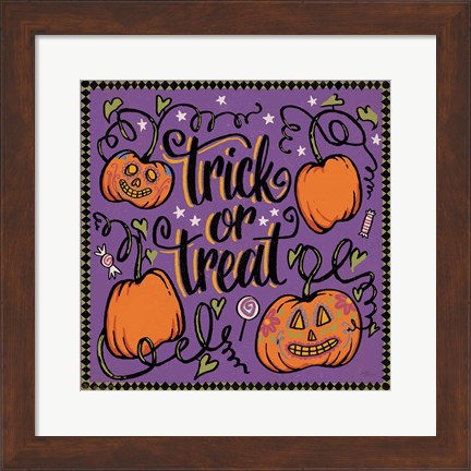 Framed Halloween Expressions II Print
