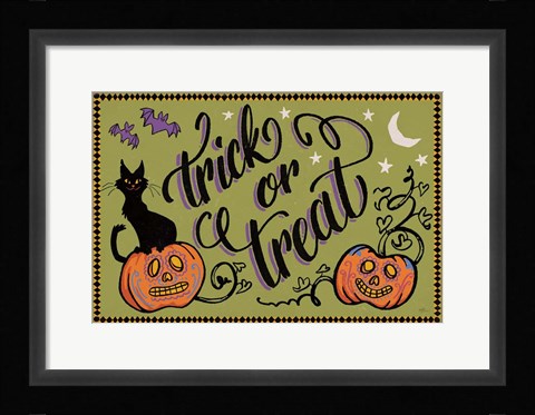 Framed Halloween Expressions I Print