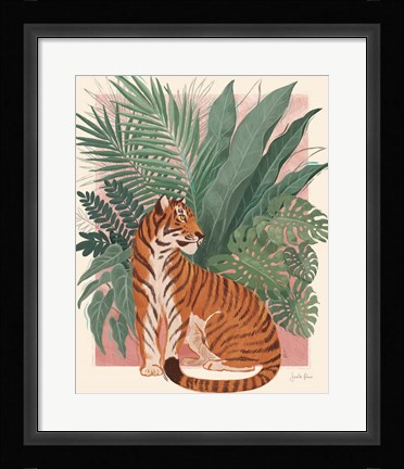 Framed Majestic Cats II No Woman Print