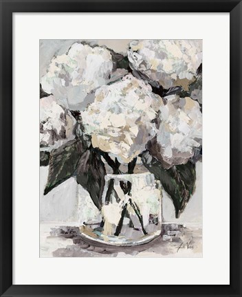 Framed Beach House Bouquet Neutral Print
