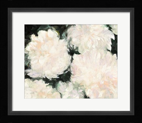 Framed Blushing Summer I on Black Print