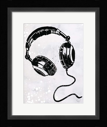 Framed Turn it Up IX Print