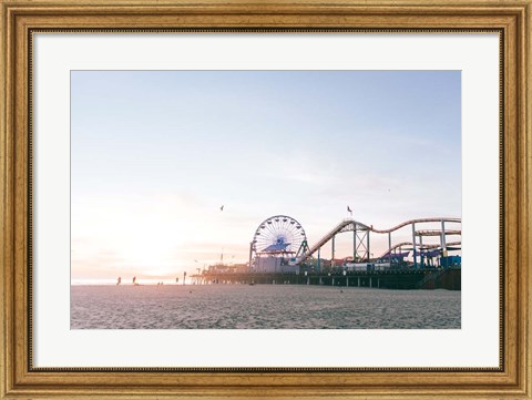 Framed Santa Monica Pier Print