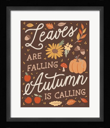 Framed Harvest Wishes IV Print