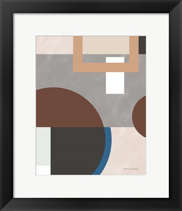 Framed Soft Modern II Gray Print