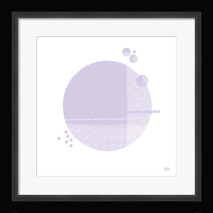 Framed Tribeca II Purple Print