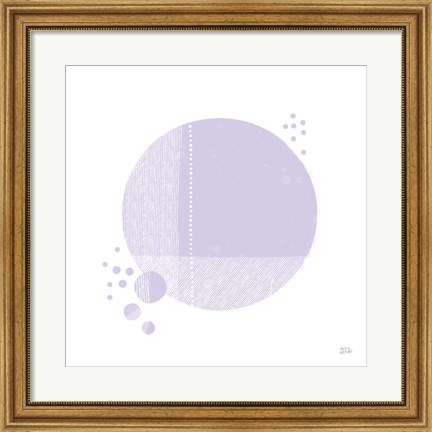 Framed Tribeca I Purple Print