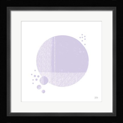 Framed Tribeca I Purple Print