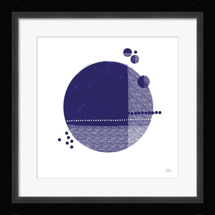Framed Tribeca II Indigo Print