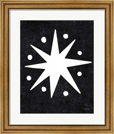 Framed Christmas Whimsy Star Print