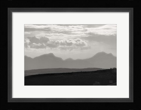 Framed Mountain Layers Print