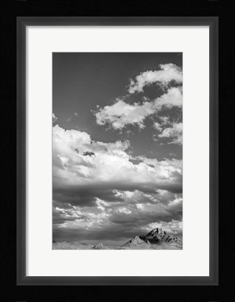 Framed Long Way to Ride BW Print
