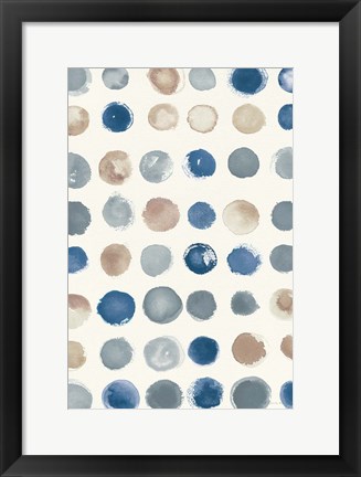 Framed Spot of Rain Vallarta Blue Crop Print