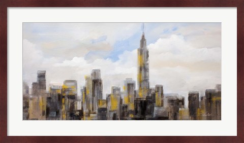 Framed Manhattan Clouds Print