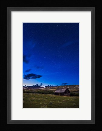 Framed Ursa Major Over Old Farmstead, Saskatchewan, Canada Print