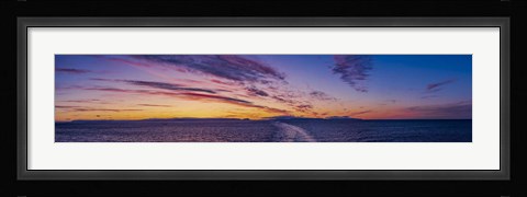 Framed Sunset on the Barents Sea Print