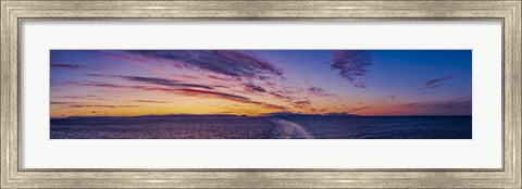 Framed Sunset on the Barents Sea Print