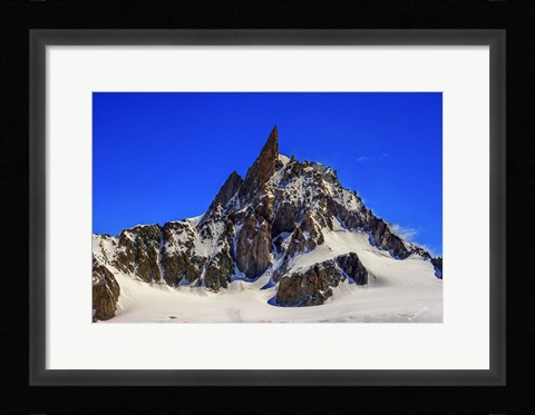Framed Dente Del Gigante Mountain in the Mont Blanc Massif Print