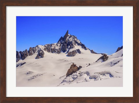 Framed Dente Del Gigante Mountain in the Mont Blanc Massif 2 Print