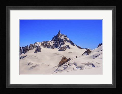 Framed Dente Del Gigante Mountain in the Mont Blanc Massif 2 Print