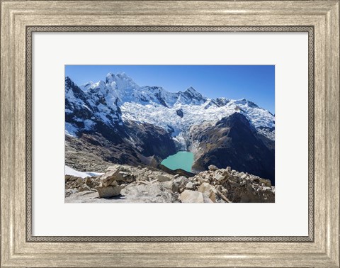 Framed Lake Arhuaycocha, Peru Print