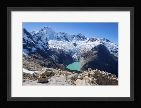 Framed Lake Arhuaycocha, Peru Print