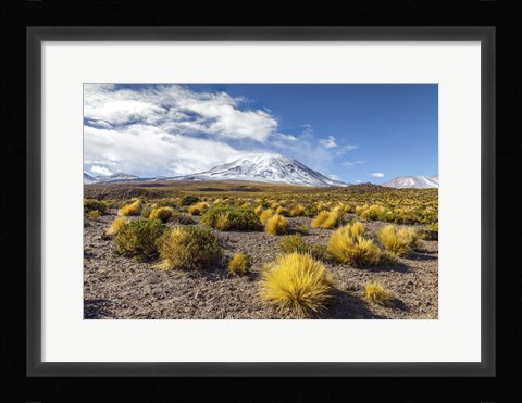 Framed Lascar Volcano in Chile Print