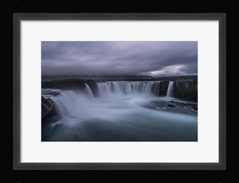 Framed Godafoss Waterfall, Iceland Print