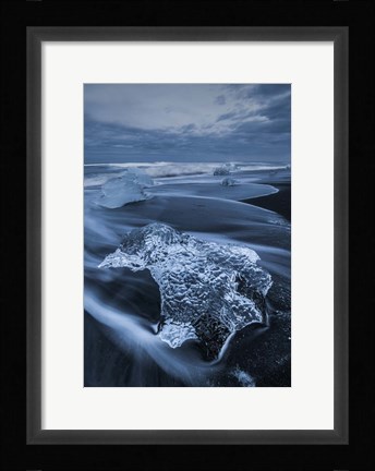 Framed Ocean View, Iceland Print