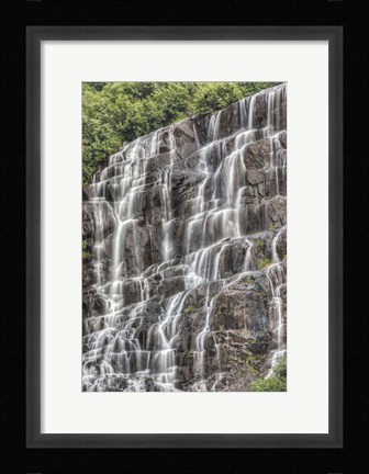 Framed Waterfall in Alaska Print