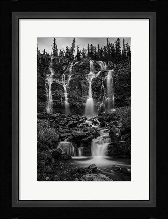 Framed Tangle Falls, Jasper National Park, Alberta, Canada Print