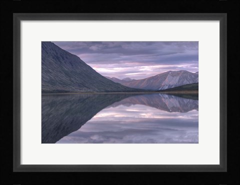 Framed Mountain View, Carcross, Yukon, Canada Print
