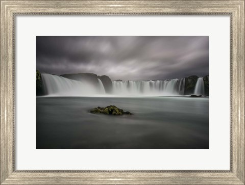 Framed Godafoss Waterfall in Iceland Print