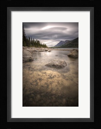 Framed Kusawa Lake, Yukon, Canada Print