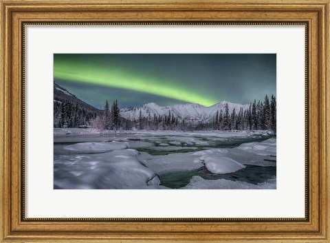 Framed Northern Lights, Annie Lake Print