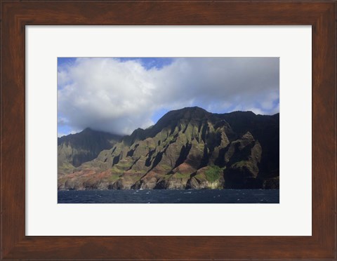 Framed Na Pali Coast, Kauai, Hawaii Print