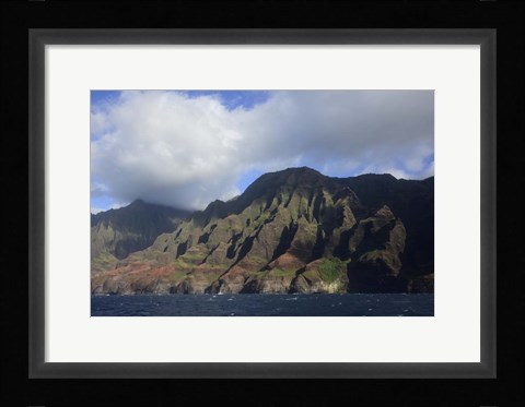 Framed Na Pali Coast, Kauai, Hawaii Print