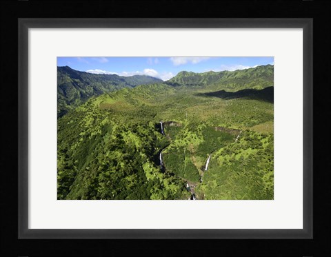 Framed Aerial View Of Koloa Print