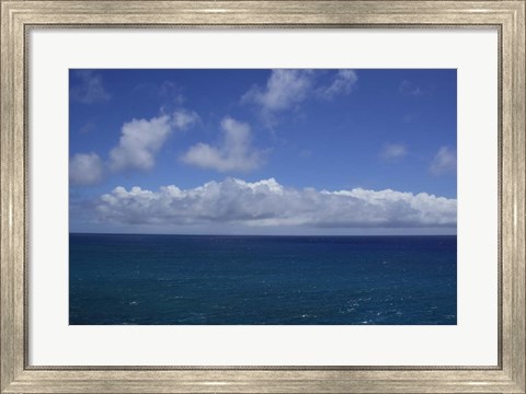 Framed Pacific Ocean, Kauai, Hawaii Print