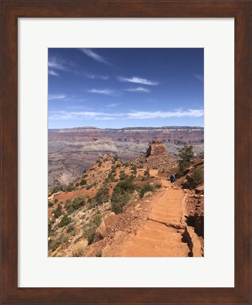Framed South Kaibab Trail in Grand Canyon, Arizona Print