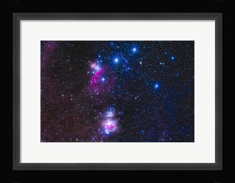Framed Belt and Sword Region of Orion Print
